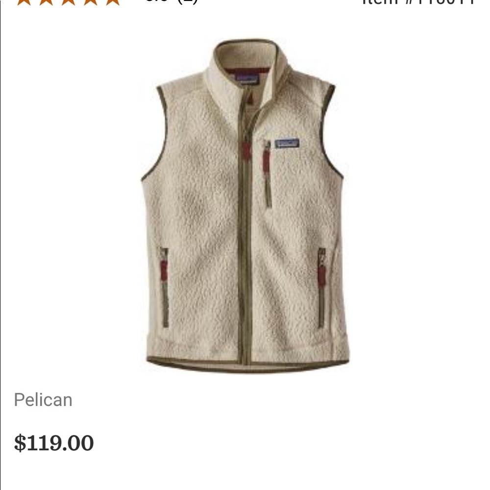 Patagonia retro pile fleece vest maroon color